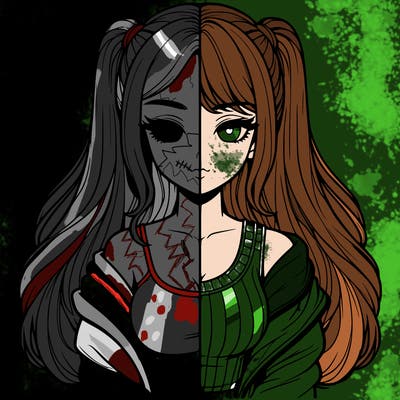 realistic girl split