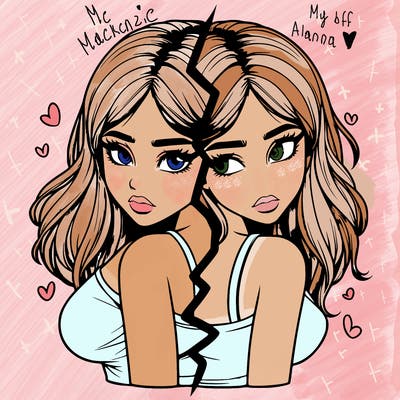 realistic girl split