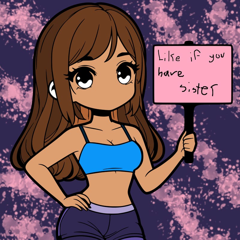 girl in a cute crop top holding a blank sign