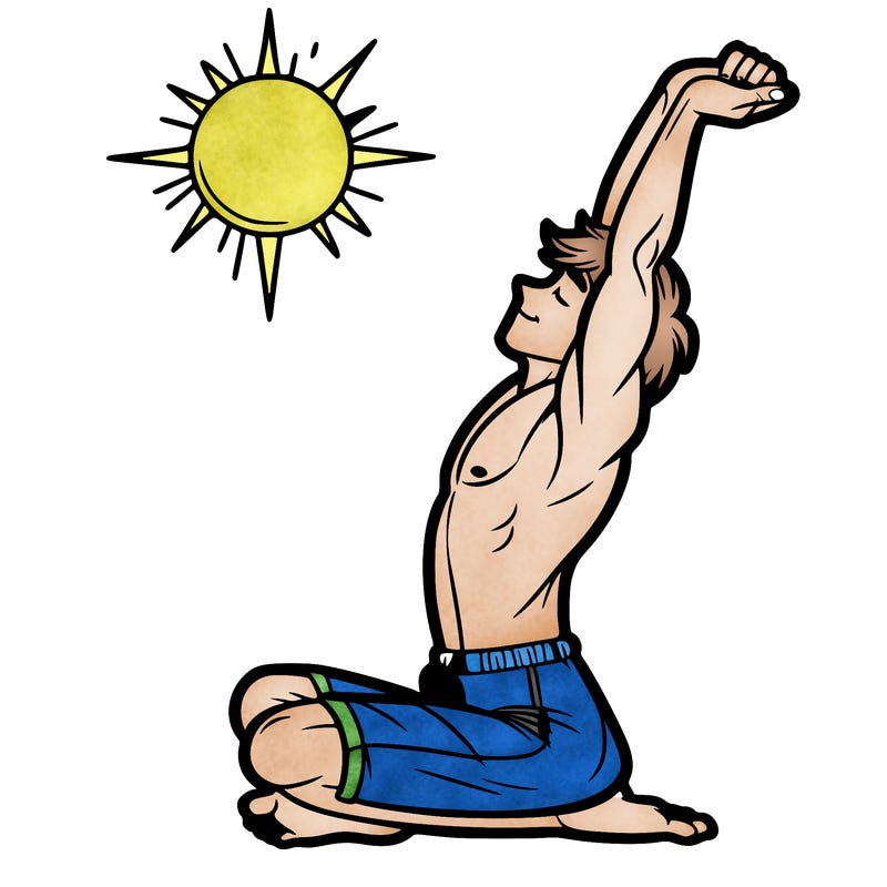 human stretch of the day