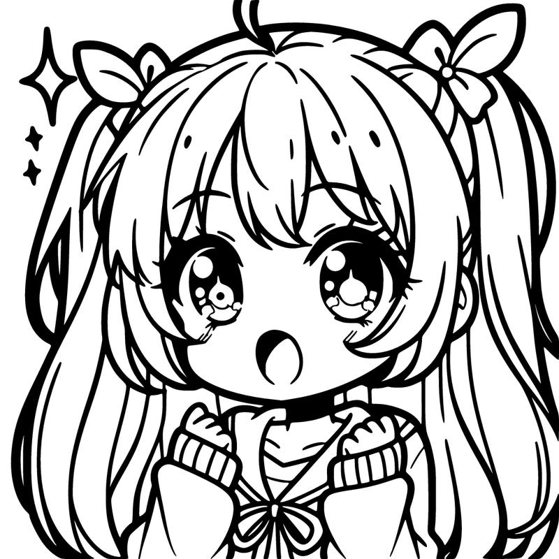 super cute anime girl