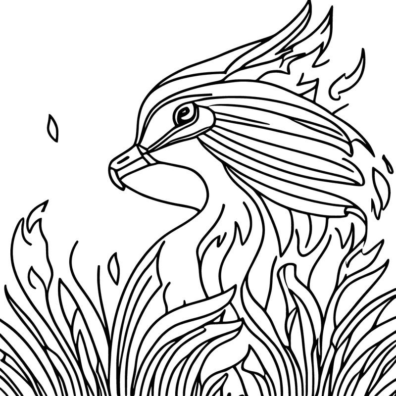 a flame surrounded by flowers