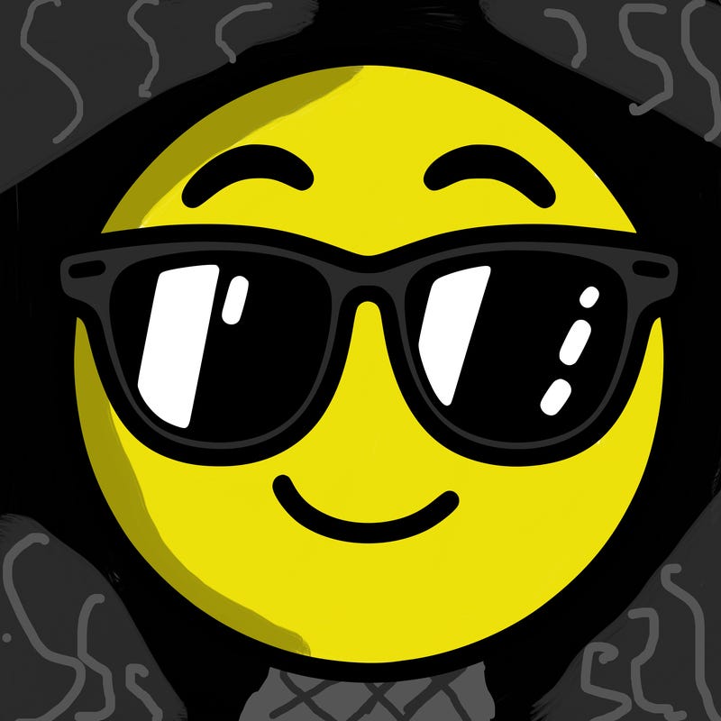 emoji with sunglasses