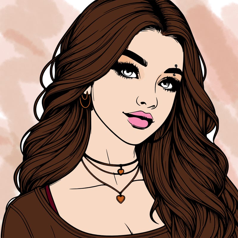 detailed realistic girl