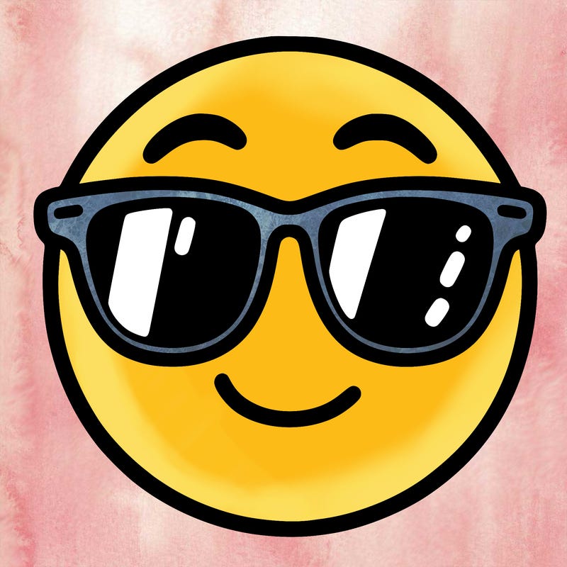 emoji with sunglasses