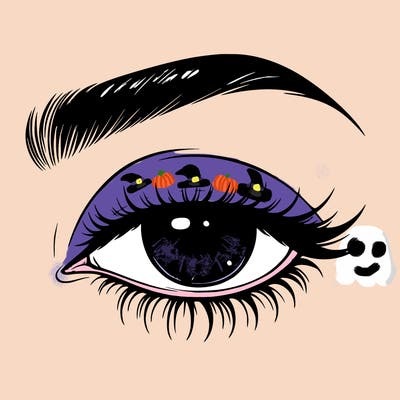 eye closed realistic