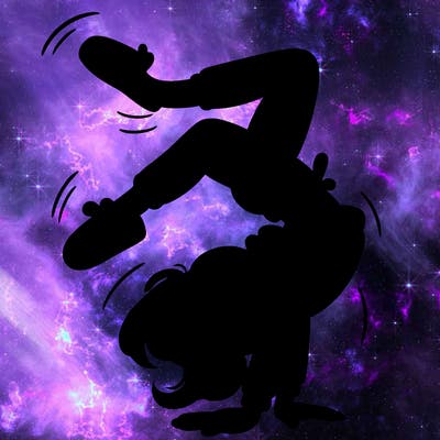 girl doing a back flip