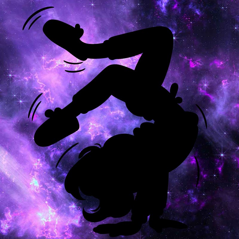 girl doing a back flip