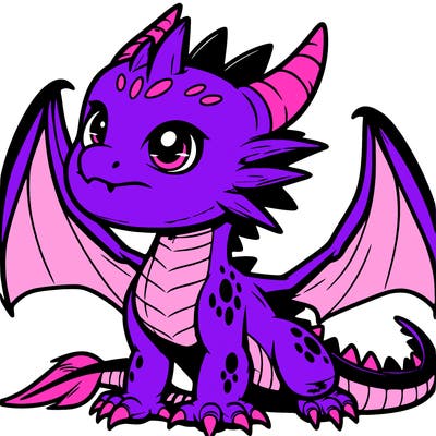 fierce baby night dragon