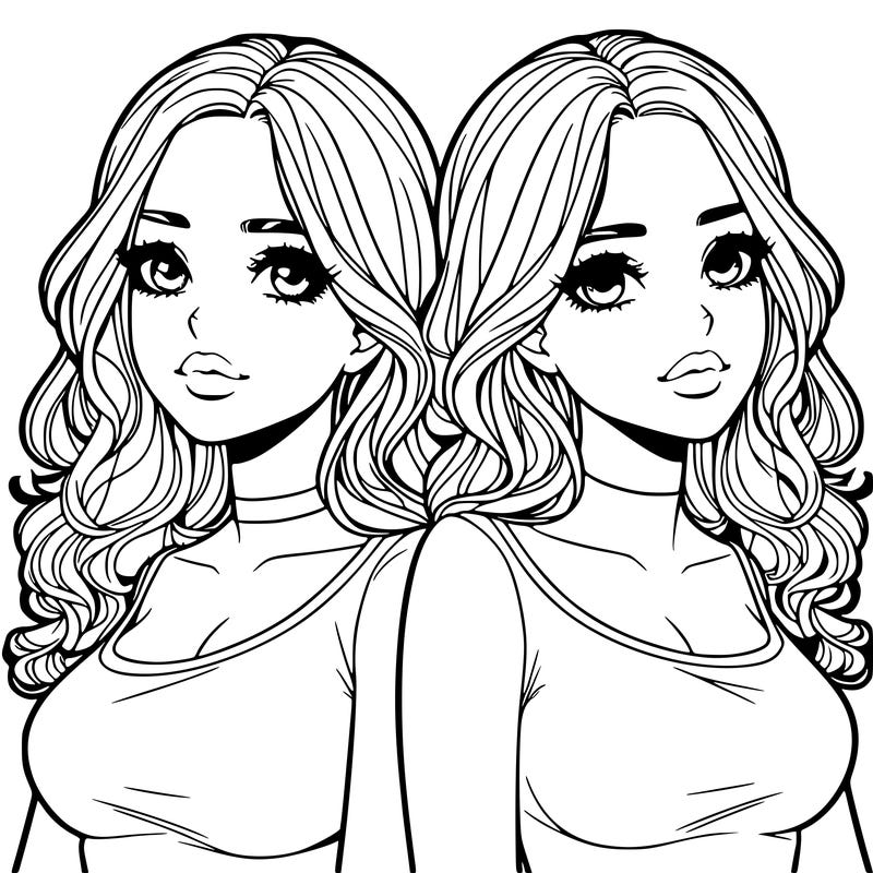 realistic twin sisters