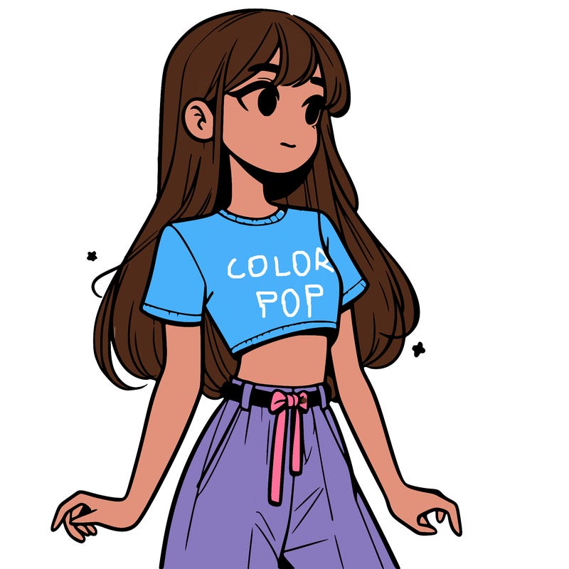 girl in a cute crop top