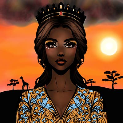 realistic beautiful queen