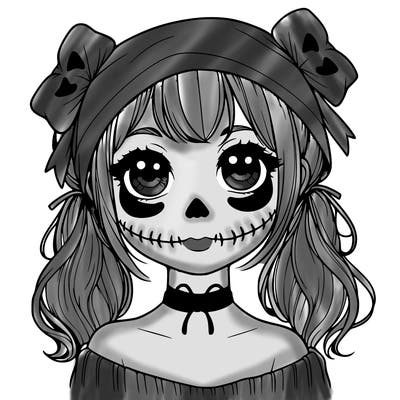 realistic girl halloween