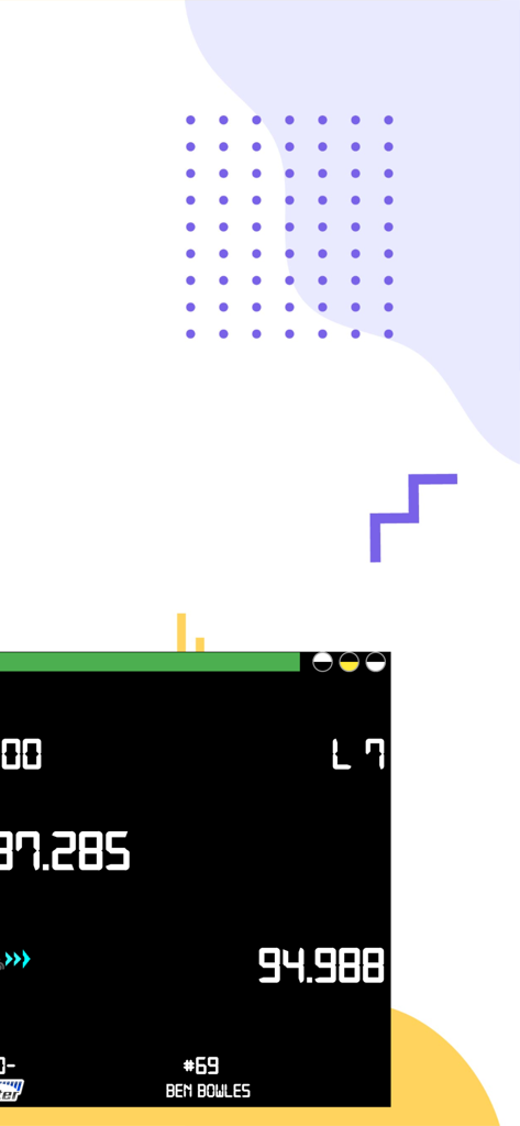 MySpotter - Real time racing dashboard on the MySpotter app showing lap times and driver telemetry