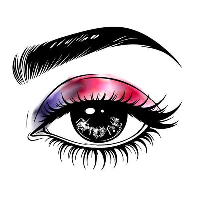 eye closed realistic