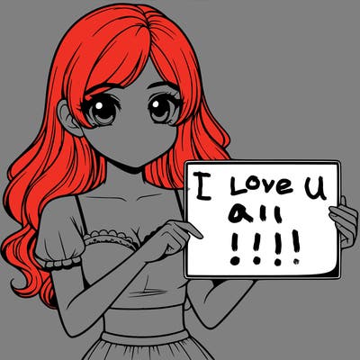 realistic pretty girl holding blank sign