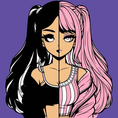 realistic girl split