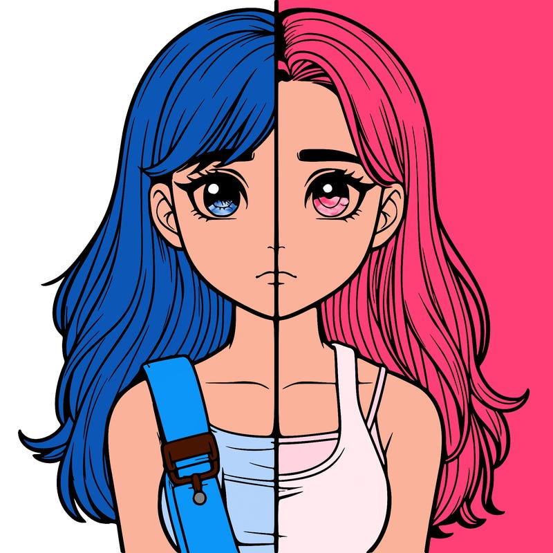 realistic girl split