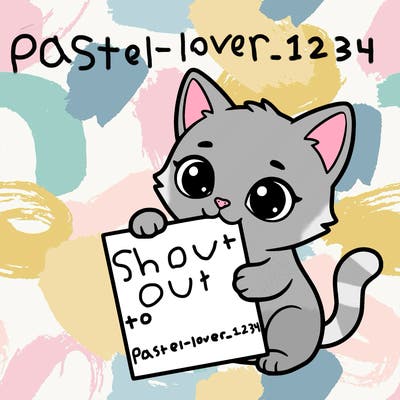 a small cat with a blank sheet of paper in its hand. the cat is sooooooo cute!