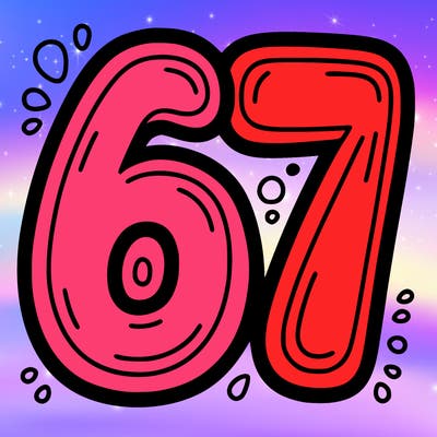 the number 67