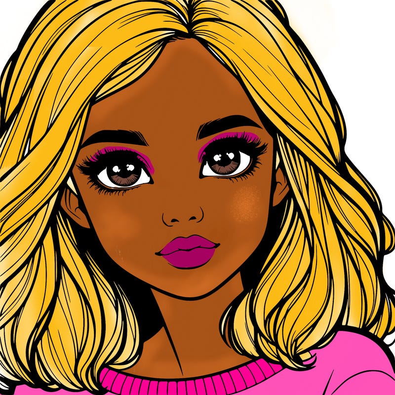 realistic girl whith cute eyes