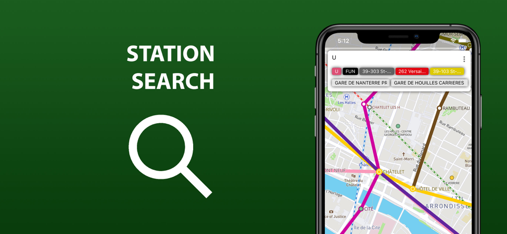 City Transport Map Porto - Mobile app interface showing the station search feature for Porto public transport
