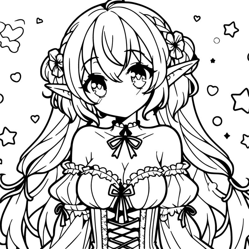 anime elf girl