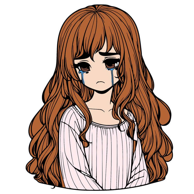 realistic sad girl