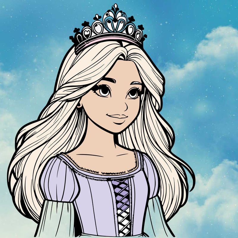 a realistic medieval princess with a tiara