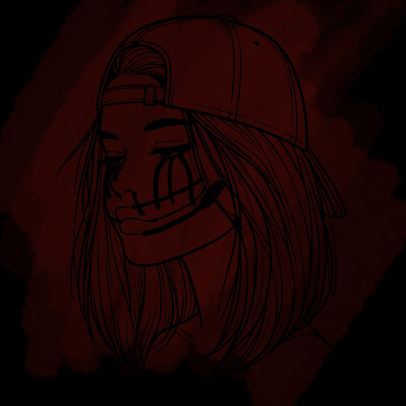 realistic  girl with a backwards hat