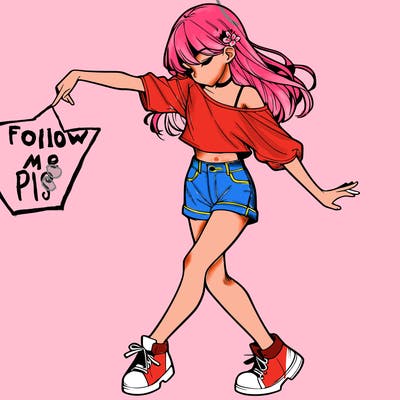 realistic girl danceing