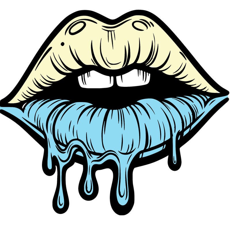 lips that look realistic and drip