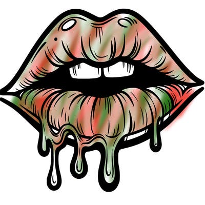 lips that look realistic and drip