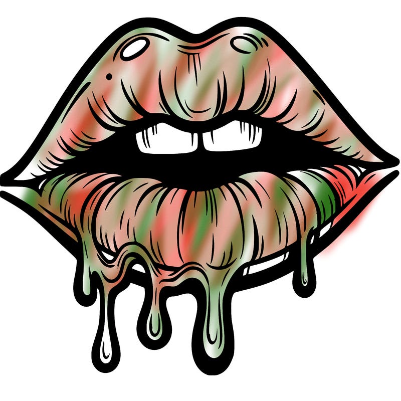 lips that look realistic and drip