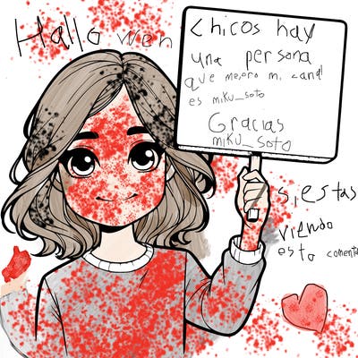 realistic girl holding up a sign