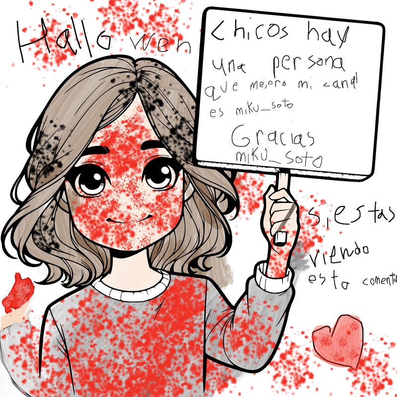 realistic girl holding up a sign