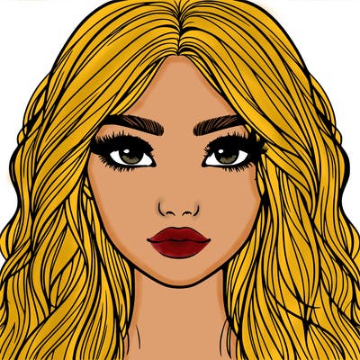 realistic girl with long lashes and freckles