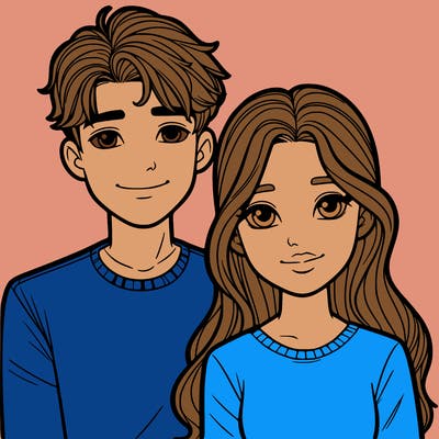 teen age boy and girl