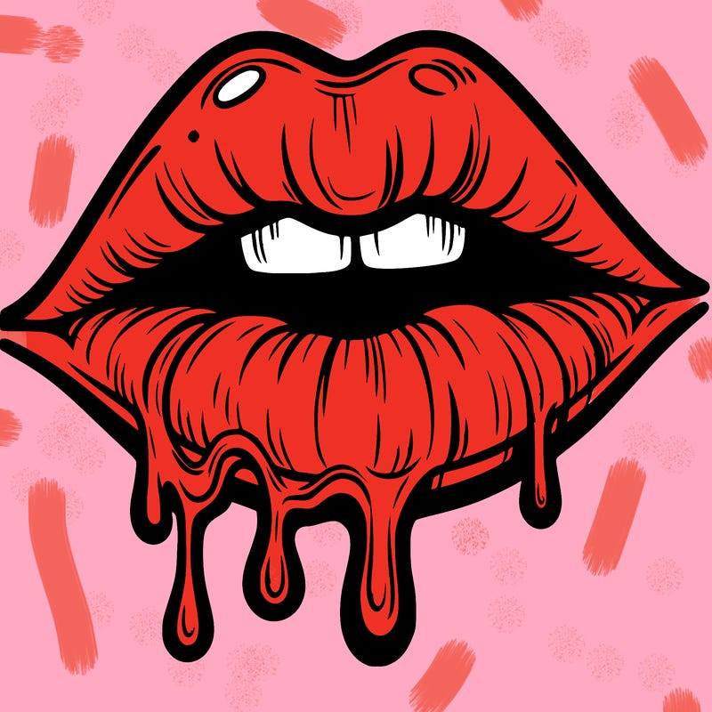 lips that look realistic and drip