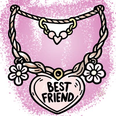 best friend necklace
