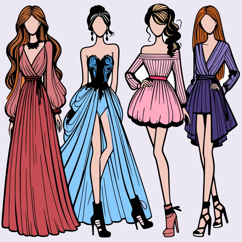 fashion models dresses