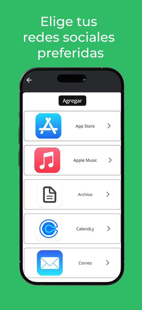 Tapo - Tapo 앱 화면에서 디지털 명함 프로필에 소셜 미디어 및 전문 링크를 추가하는 옵션 표시