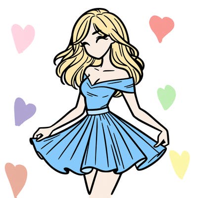 woman in skirt