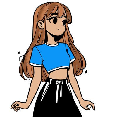 girl in a cute crop top