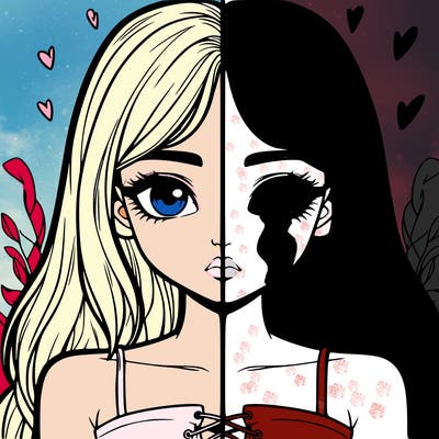 realistic girl split