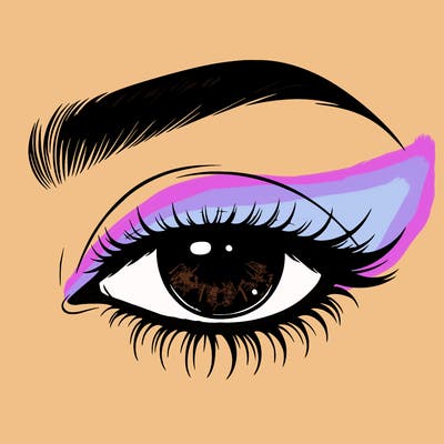 eye closed realistic