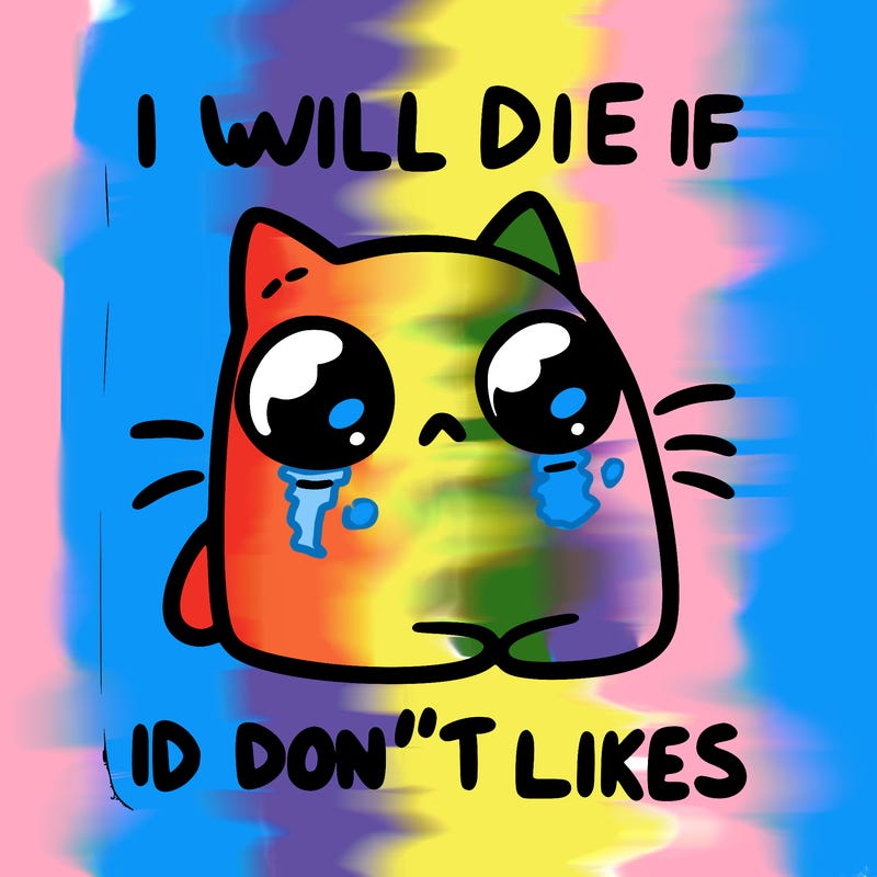 a cat that will die if we don’t get 10 likes