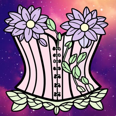 flower corset