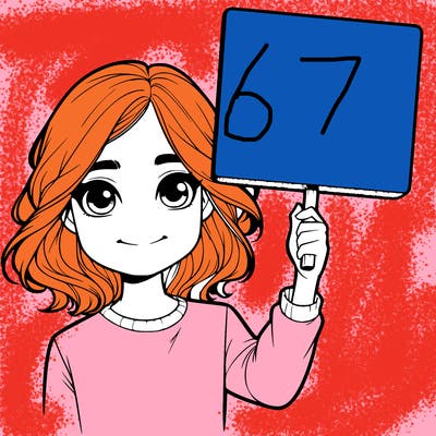 realistic girl holding up a sign