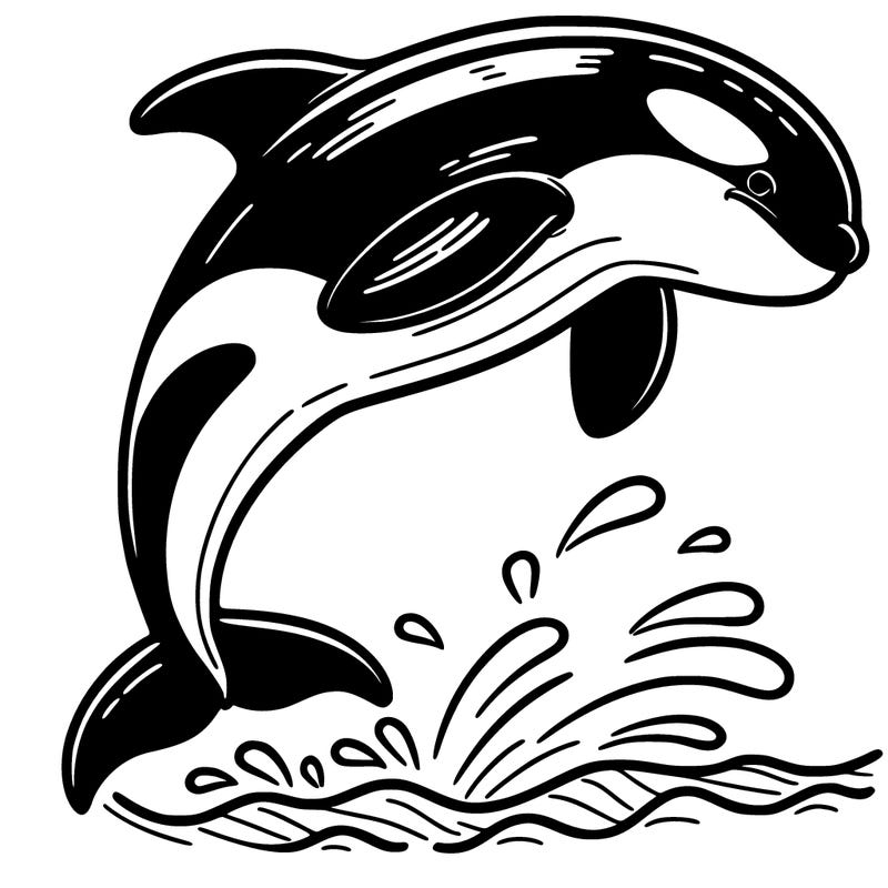 orca whale doing a flip